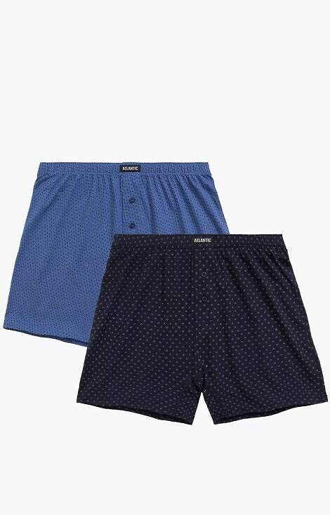 Bokserki męskie 2MBX-059 A'2 Atlantic - niebieski-granatowy