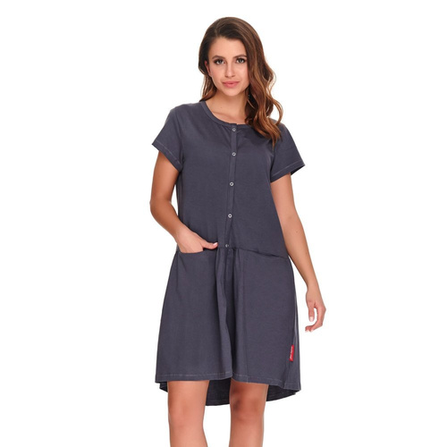 Koszula ciążowa i do karmienia 9445 Doctor Nap - graphite
