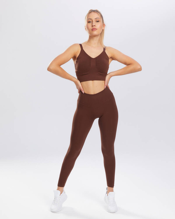 Biustonosz sportowy Flex Spaio coffee