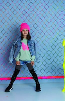 Rajstopy Dziewczęce DR2118  Be a star Knittex  - nero