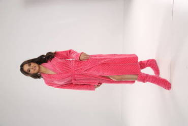 Długi Szlafrok damski 548 Melanie Forex - malina