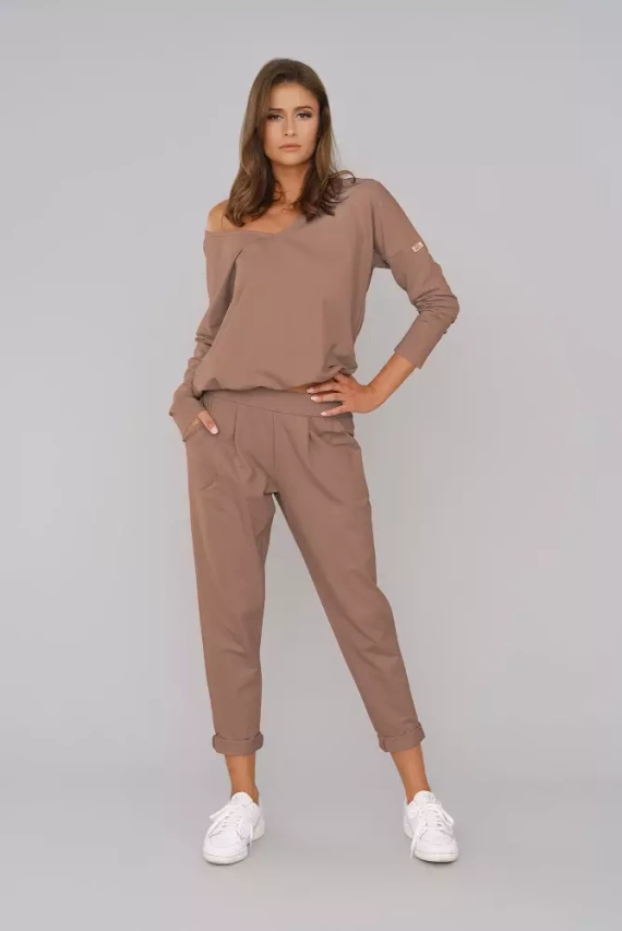 Komplet Damski Karina Italian Fashion - karmelowy 