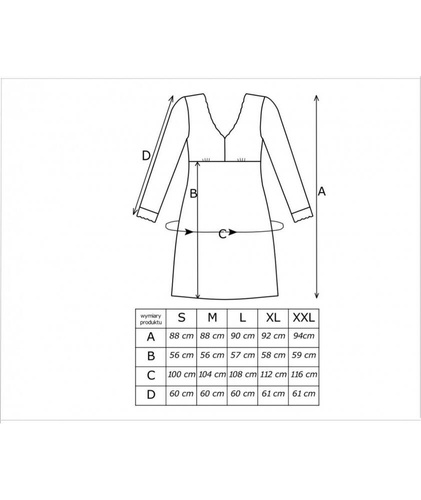Koszula nocna Silvana Long Donna - morski