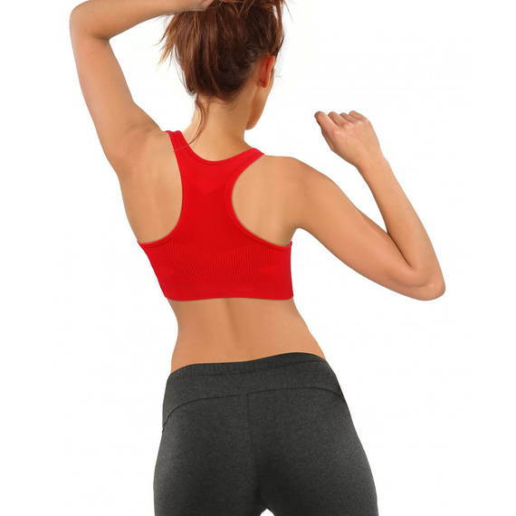 Biustonosz sportowy top CL14 Sesto Senzo czerwony