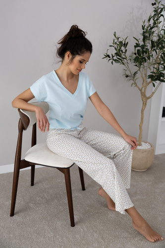 Piżama damska Kira Sensis - miętowy