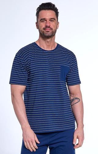 Piżama męska 325/175 Lagoon Cornette granatowy 