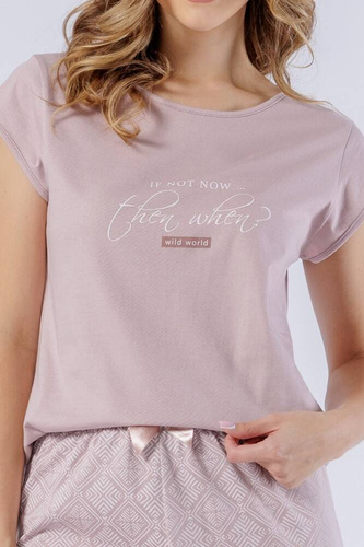 Piżama damska 1561 Ela Leveza - beżowy