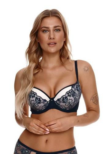 Biustonosz push-up 2319 Lupoline - granatowy