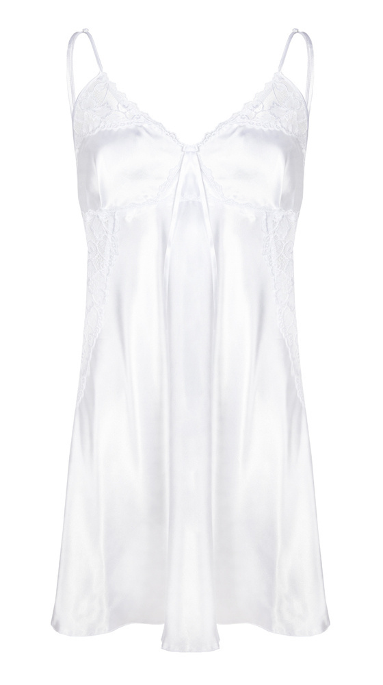 Hana Halka satynowa koszulka damska DKaren - biała