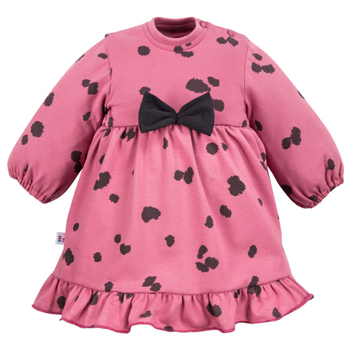 Sukienka z długim rękawem Dogs & Spots Eevi - jagodowa