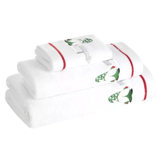 Ręcznik świąteczny dziadek mróz Gerda 1 Eurofirany biały