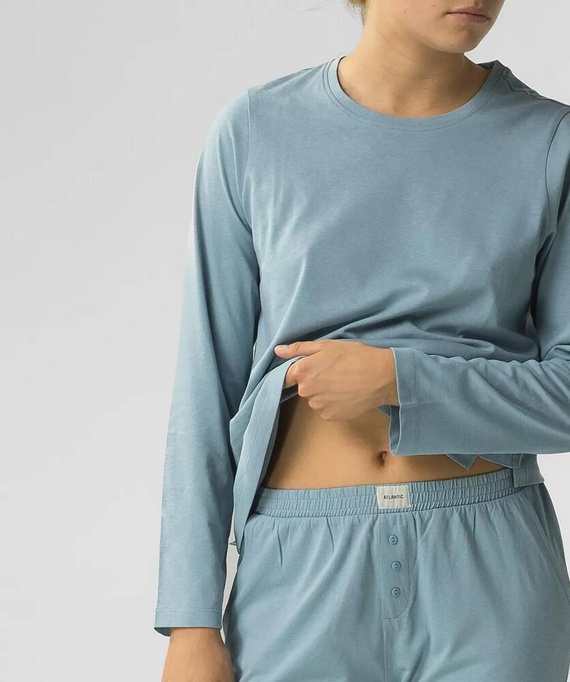 NLP-479 Piżama Damska Atlantic stalowy niebieski