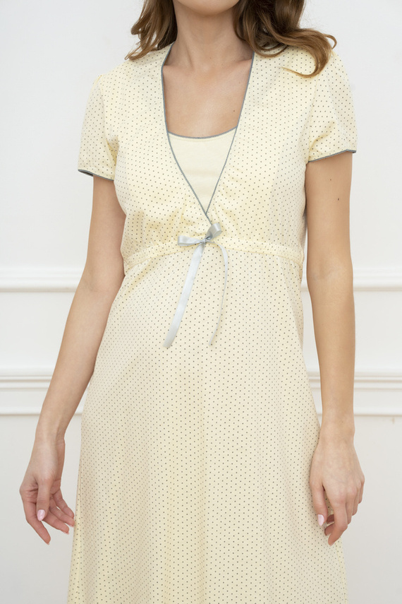 Felicita Koszula Nocna Italian Fashion - żółty