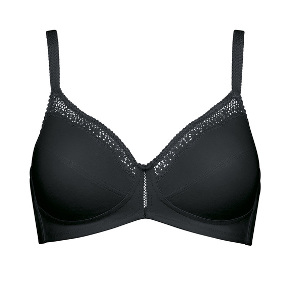Biustonosz miękki Cotton Beauty N Triumph- black