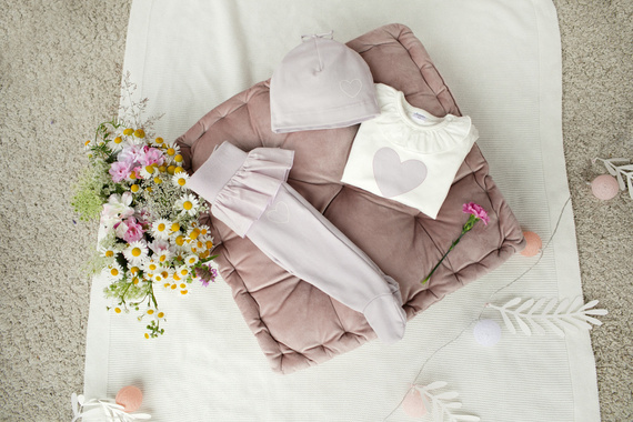 Body z długim rękawem Charlotte Pinokio - ecru