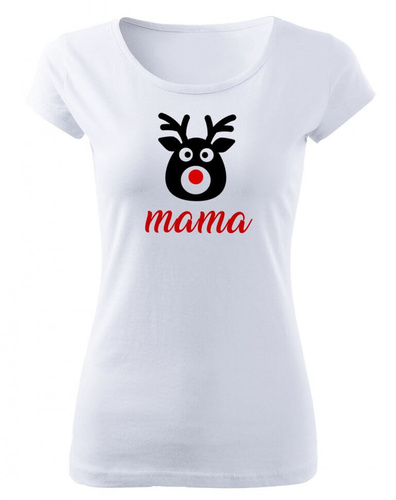 Zestaw koszulek świątecznych "MAMA TATA SYN RENIFERY" Moocha 