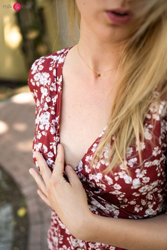 Two Ways LONG Sukienka do karmienia ciążowa krótki rękaw Milk&Love granatowy 