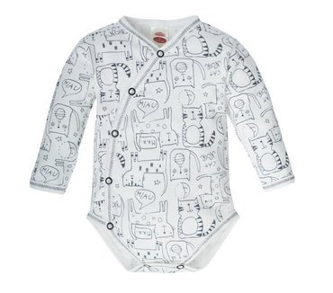 Body kopertowe z długim rękawem "FRISKY" Makoma druk