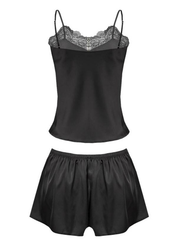 Piżama Damska Satynowa Matilda DKaren - czarny