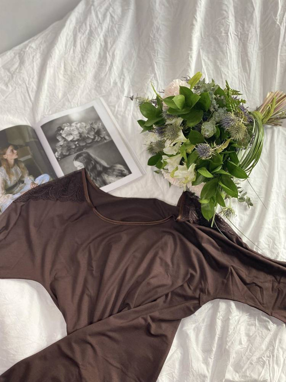 Koszula nocna 616 Ramona Forex - brąz