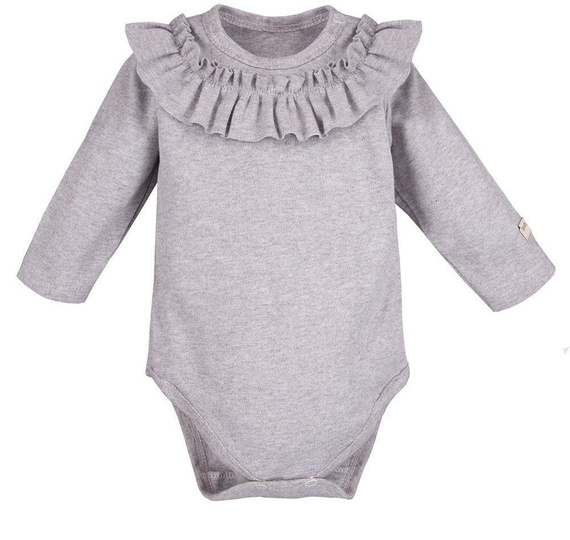 Body z długim rękawem, falbana "Simply Comfy" Ewa Klucze- wrzos