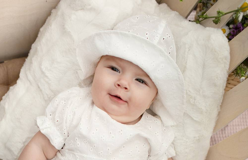 Kapelusz dziewczęcy Charlotte Pinokio - ecru