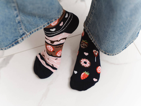 035 Zakostki Męskie Asymetryczne More - czarny 007