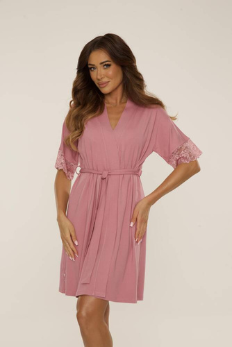 643 Noela Szlafrok damski De Lafense - brudny róż