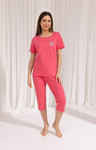 Piżama Damska 692 Regina malinowy