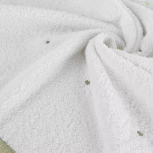 Niemowlęce okrycie kąpielowe Baby 60 Serca Eurofirany biały/miętowy 