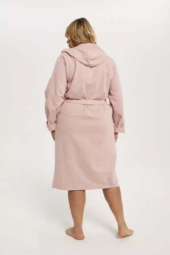 Szlafrok damski Karina Italian Fashion - pudrowy róż