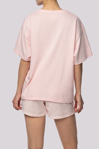Piżama damska Joy shortsleeve Mona spring light pink 