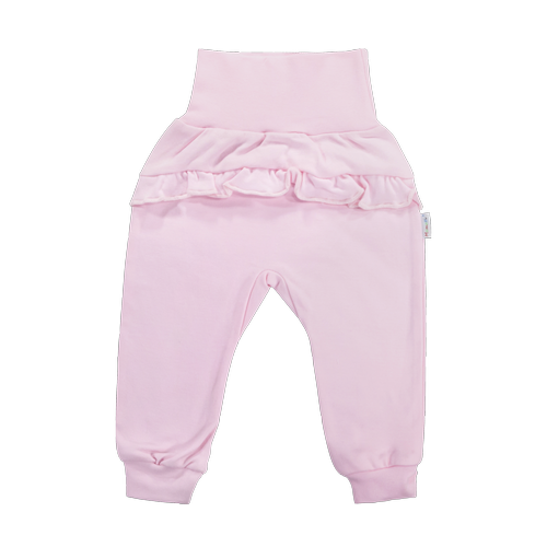 Spodenki dziewczęce z falbanką SPF006 Basic Mamatti - różowy