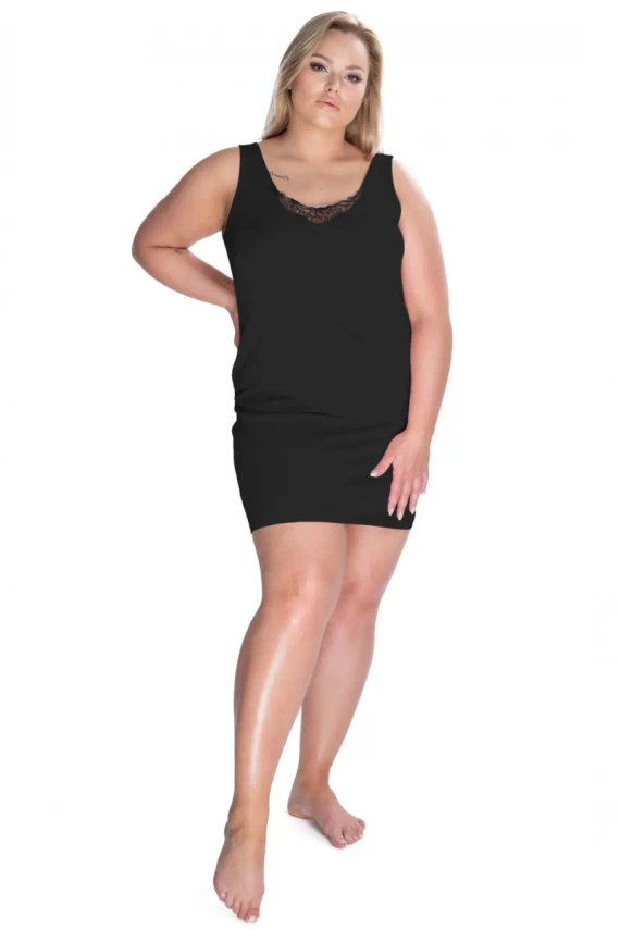 Halka nocna damska 86595 Lia Mewa czarny