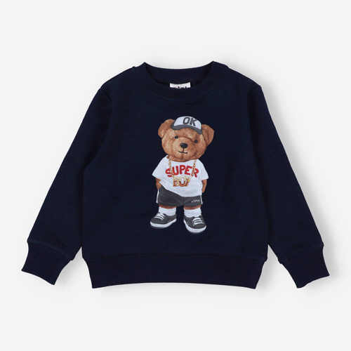 Bluza dresowa dla chłopca AST-0010/GRA Nini granatowy 