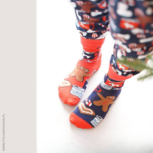 Skarpety długie S162D Cookies Italian Fashion  