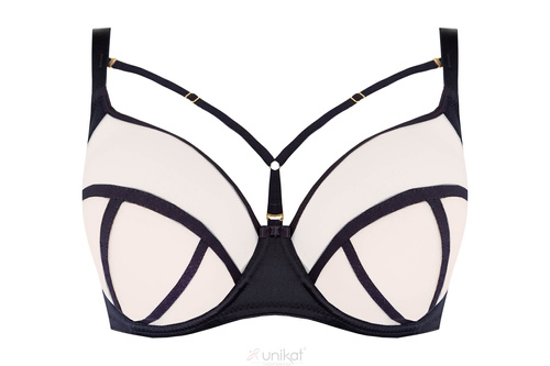 Biustonosz miękki Griselda Unikat czarny-beż