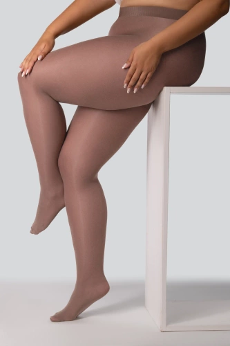 Elizabeth Rajstopy Queen Size 70 den terra– gładkie, matowe, kolorowe, komfortowe