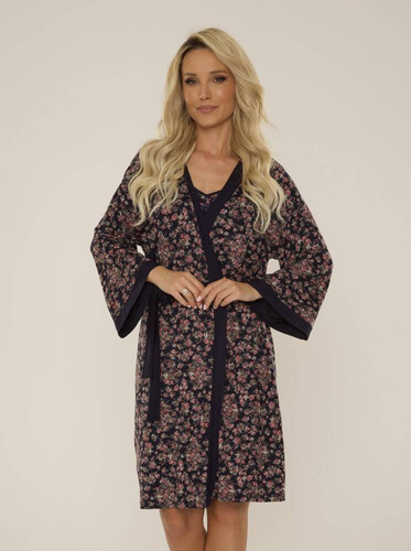 Szlafrok damski 468 Mia Forex - granat