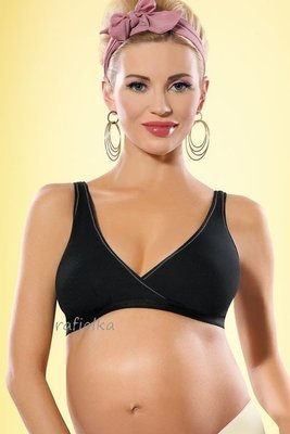 Lilly biustonosz ciążowy i do karmienia czarny