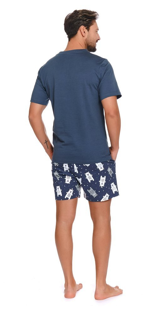 PMB.4222 Piżama Męska Doctor Nap - deep blue