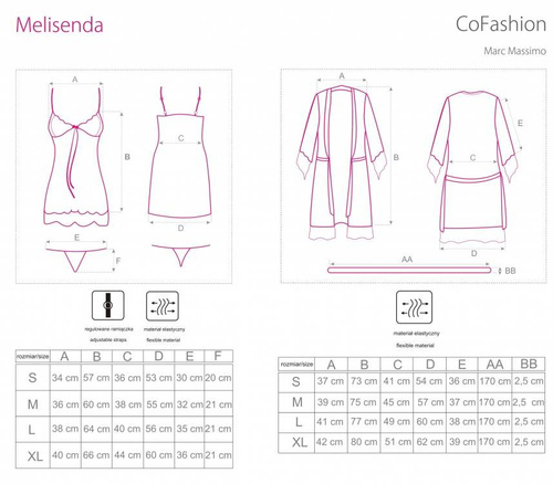 Komplet trzyczęściowy Melisenda CF 1709 CoFashion Marc Massimo