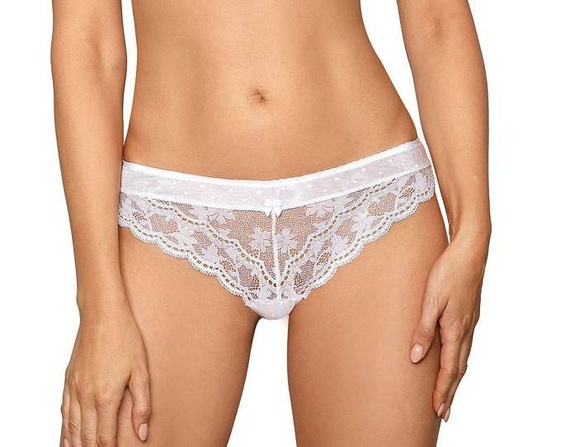 Figi Damskie Lagerta Róża - czarny