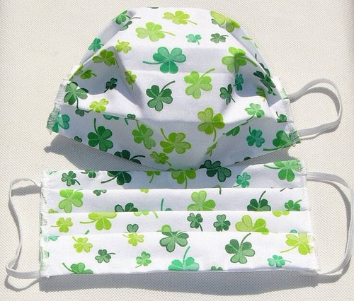 Maseczka dwuwarstwowa Karo - 4493 kolorowe motyle 