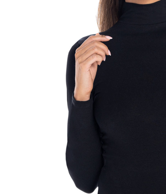 Body damskie z golfem Camille Teyli - czarny