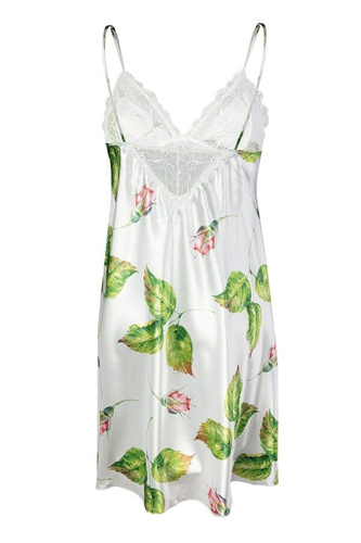 Halka satynowa Flowers  DKaren - DK-HA 07 biały