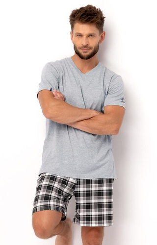 Piżama Męska MNS 460 Key - szara