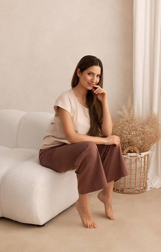 Piżama damska 699 Regina - beżowy