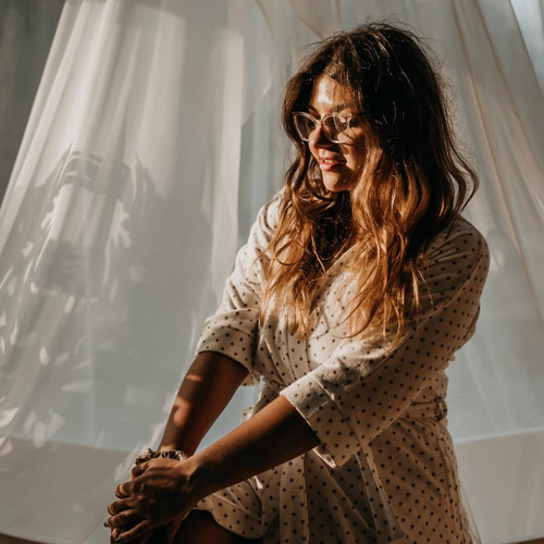 Szlafrok damski 605 Perla Forex - ecru