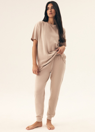 Piżama Damska 43349 Nilsa Henderson - beżowy